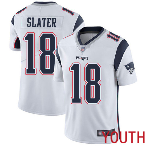 New England Patriots Football #18 Vapor Untouchable Limited White Youth Matthew Slater Road NFL Jersey->women nfl jersey->Women Jersey